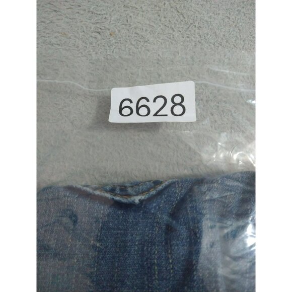 True Religion Jeans Women 27 Blue Denim Billy Straight Leg Low Rise Flap Pockets - Picture 11 of 11